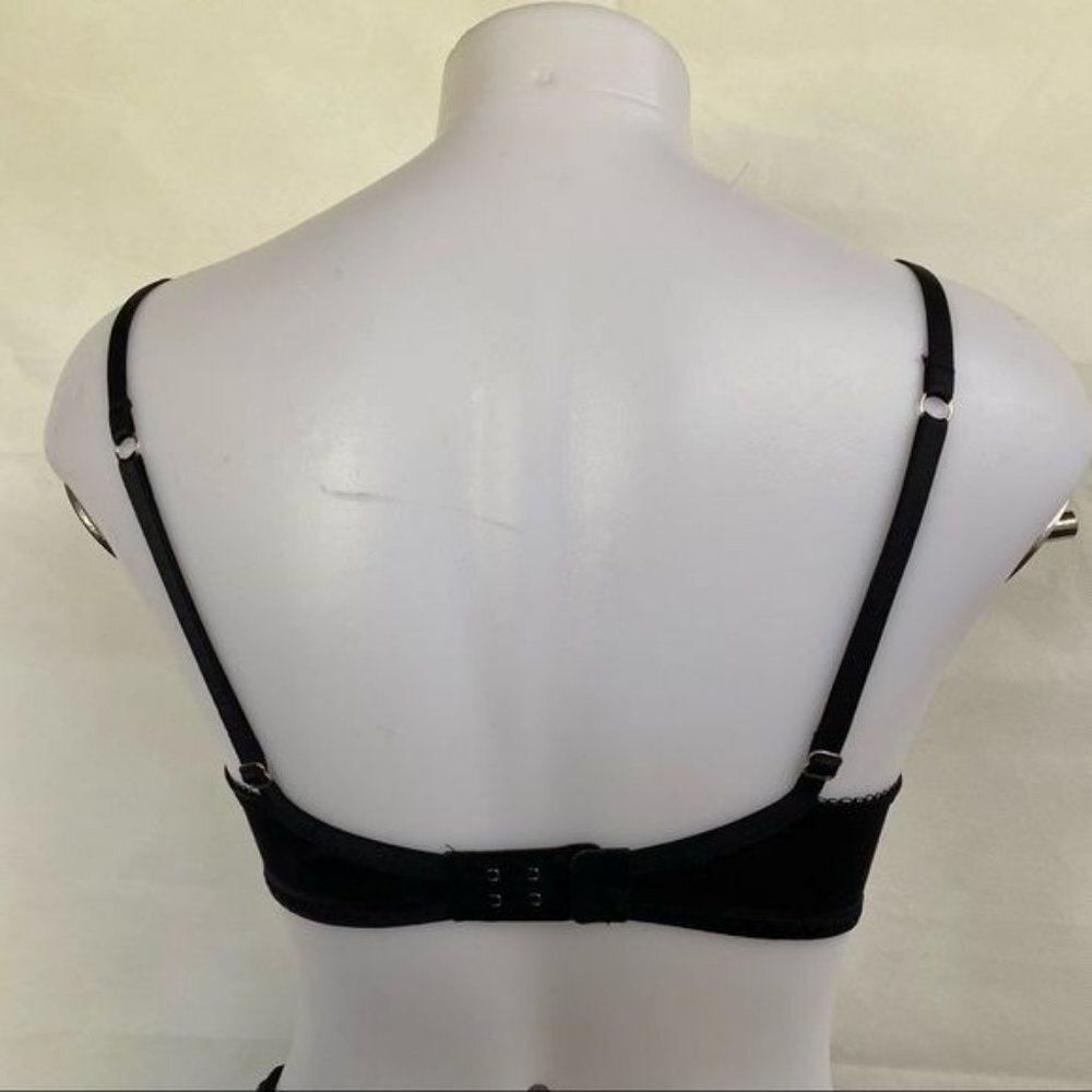 Frederick’s of Hollywood Lace Black and Teal Lace Bra Size 32D - Picture 6 of 8